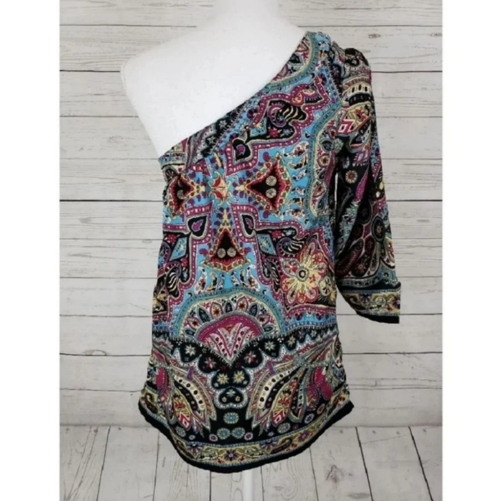 Angie one shoulder boho top